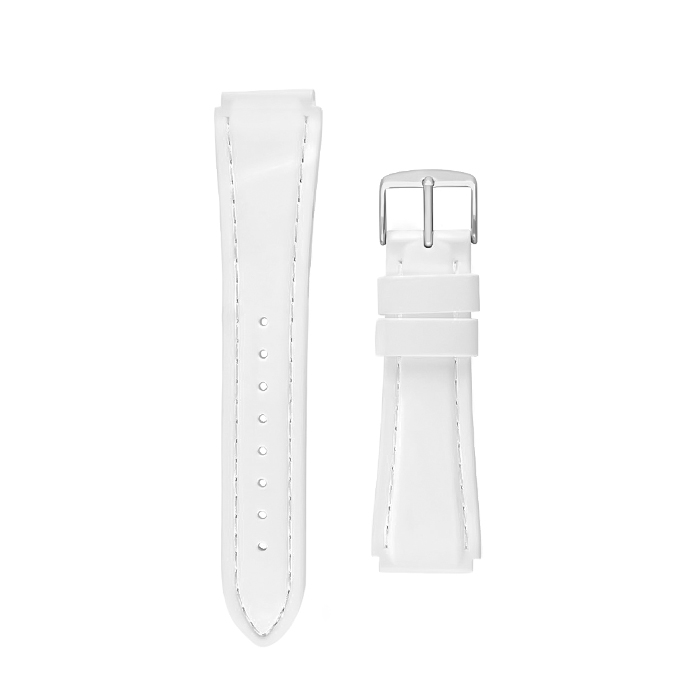 Womens White Leather