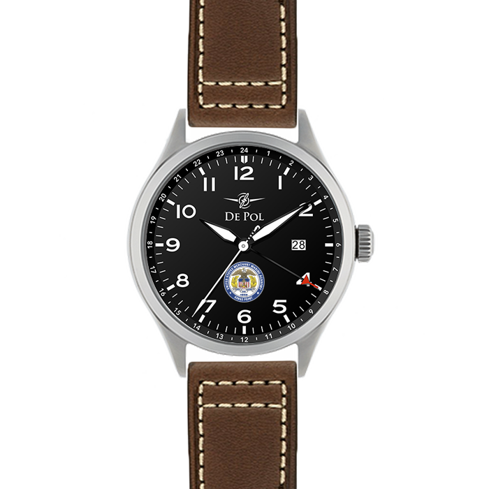 Depol New Watch Black Leather